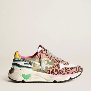 Golden goose Running Sole sneakers with mixed animal-print upper